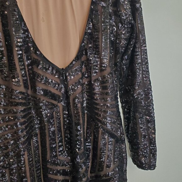 Dress the Population Lola long-sleeved sequin bodycon dress - Picture 8 of 13
